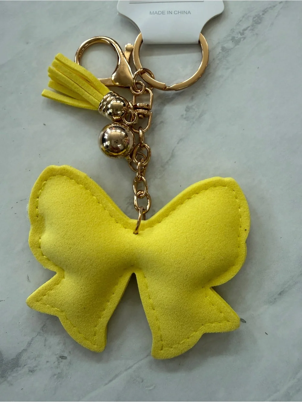 ✨ NWT Gameday Softball Bow Rhinestone Puffy Keychain Bag Charm ✨